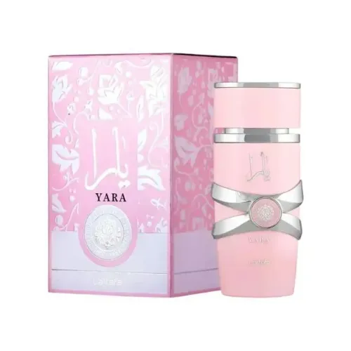 Perfume feminino Lattafa YARA FLOR. 100ml CX ROSA