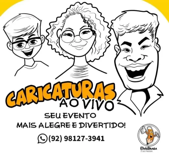 CARICATURAS AO VIVO
