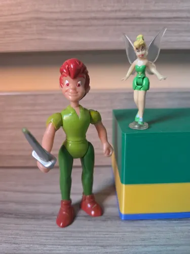 Bonecos Disney Peter Pan e Sininho Famosa 2004
