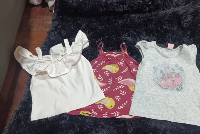 ? Roupinhas de bebê menina 10 meses - 100% algodão - precinho de banana ?