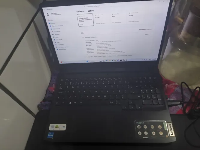Notebook Gamer i5 11th/GTX/16RAM