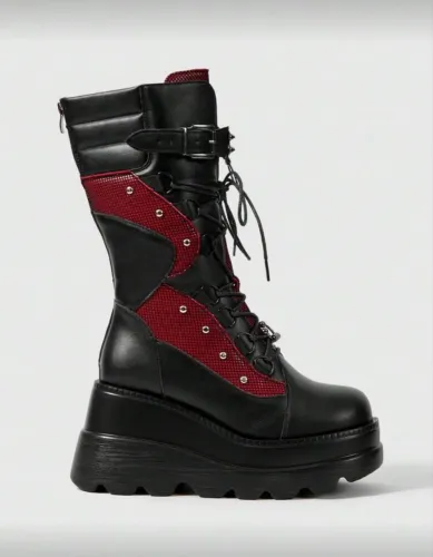 Bota Romwe botas punks de cano longo tamanho 40, 42 feminino