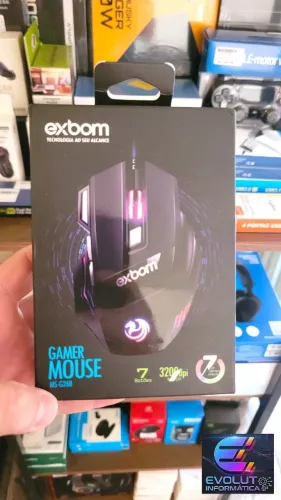 Mouse gamer Pro LED 7 botões, novo, lacrado, com garantia!