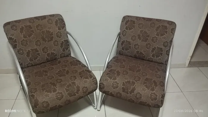 Kit de 2 poltronas decorativas para sala de star