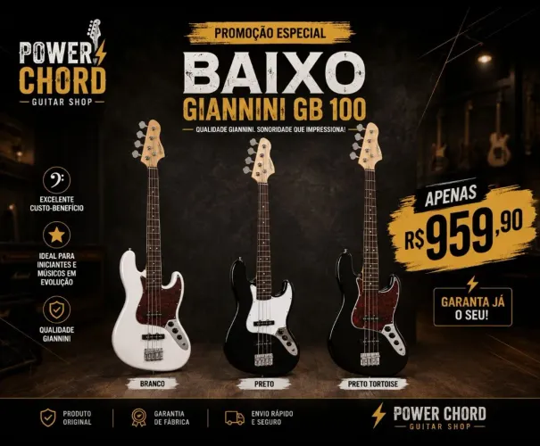 Contrabaixo / Baixo  GIANNINI GB100 - NOVO