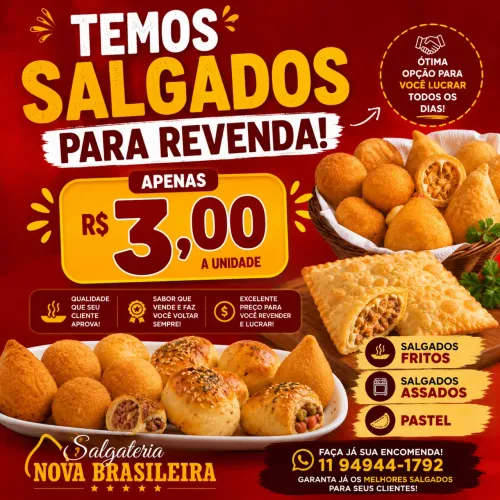 Salgados pra revenda 