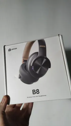 Conforto !!!Headphone PICUM B8 bluetooth e cabo. 120h bateria.