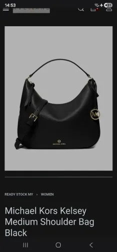 Bolsa Michael Kors kelsey nova couro