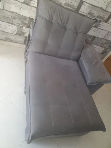 PRA SAIR HOJE POLTRONA RECLINÁVEL CINZA