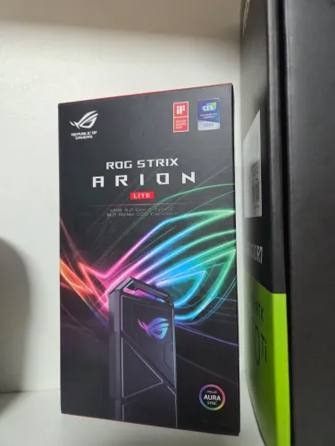 PORTA SSD NVME ASUS ARION ROG STRIX COM NVME 500GB