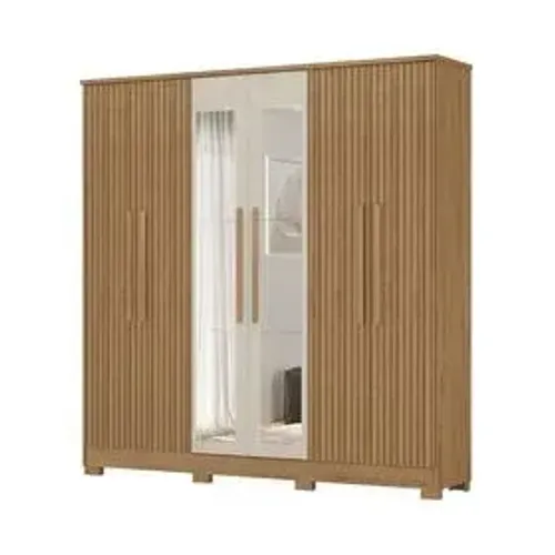 Guarda Roupa 6 Portas 3 Gavetas com Espelho - (Promoção)!