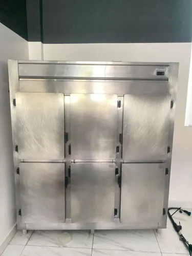 GELADEIRA INOX 6 PORTAS GELOPAR 1553L MODELO 80238.01.2