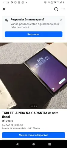 TABLET PRATICAMENTE NOVO - COM GARANTIA E NOTA