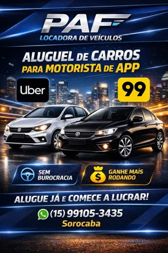 Locação de carros para App