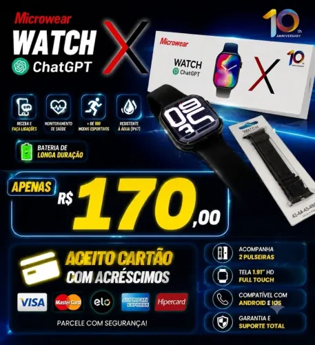 Smartwatch Microwear X10