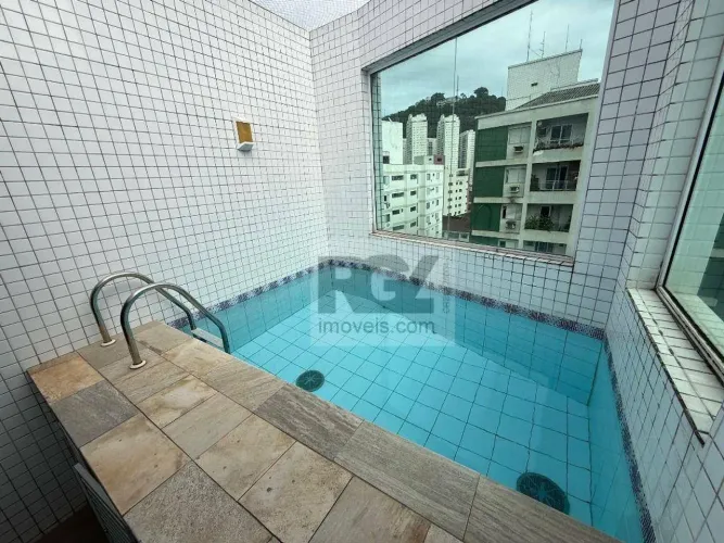 Cobertura com 2 dormitórios à venda, 114 m² por R$ 899.990,00 - Marapé - Santos/SP