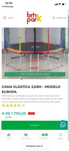 Vendo Cama Elástica