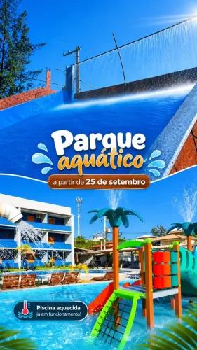 Hotel com parque aquático 