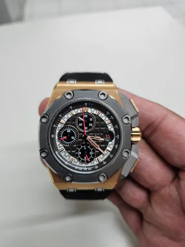 Leve 2 pelo preço de 1. Audemars Piguet Royal Oak Schumacher. Impecável! Rolex GMT Brinde.