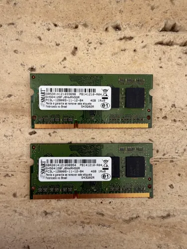 Kit Memória Ram 8gb (2x4gb) Smart Ddr3l 1600mhz Notebook