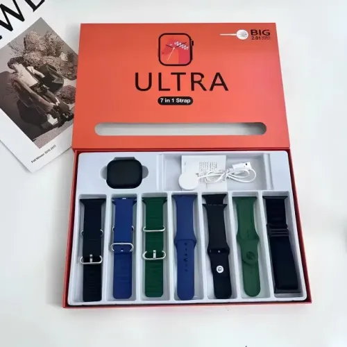 Kit Smartwatch com 7 pulseiras