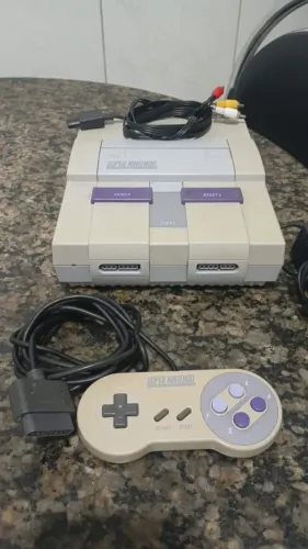 Super Nintendo fat completo offboard 4 pés de borracha