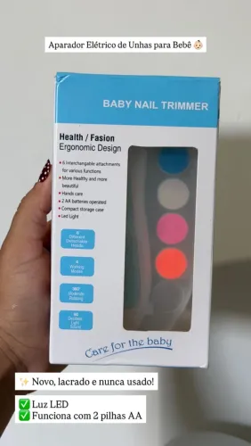 Aparador Elétrico de Unhas para Bebê