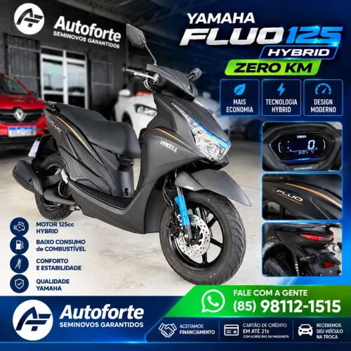 ? YAMAHA FLUO 125 HYBRID - ZERO KM! ?