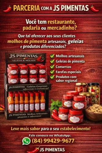 JS Pimentas Artesanais | Molhos, Geleias e Conservas Premium ?