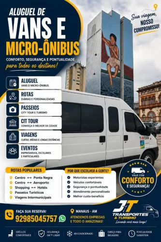 Aluguel de van e microônibus