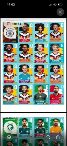 Todas as Figurinhas da copa