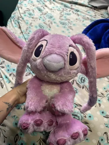 Pelúcia Stitch Rosa Angel Disney Original