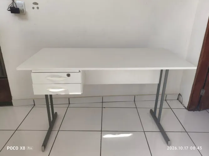 Mesa MDF duas gavetas