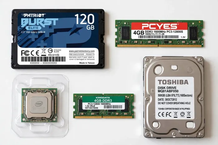 Kit Upgrade Notebook 8GB RAM + SSD 120GB Patriot + HD 500GB + i3-3110M