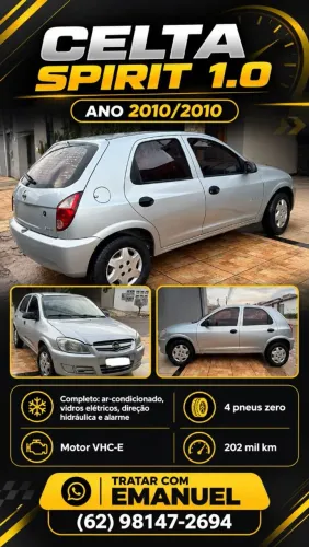 Chevrolet Celta Spirit/ LT 1.0 MPFI 8V Flexp. 5P 2010