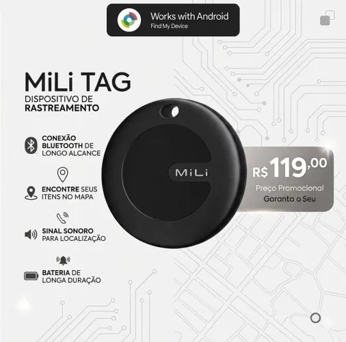 Mili Tag Melhor Tag Rastreador Android