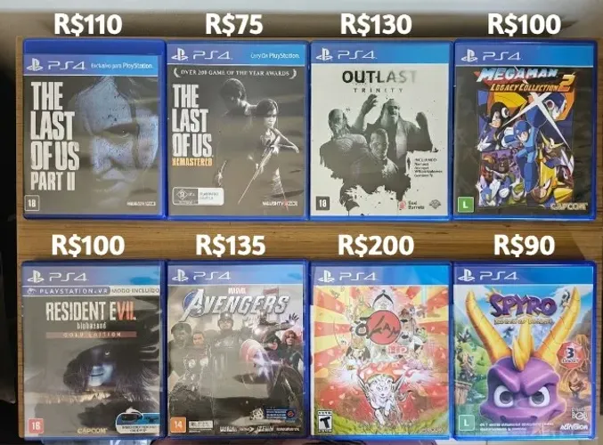 Jogos PS4 e PS5 - Preços nas Imagens e Descrição