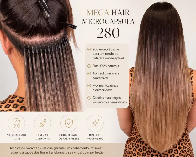 Mega hair microcpsula