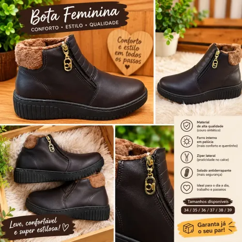 Bota feminina da Beira Rio nova 36