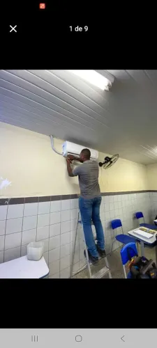 TRABALHAMOS COM AR-CONDICIONADO INSTALAÇÃO MANUTENÇÃO HIGIENIZAÇÃO RECARGA DE GÁS.