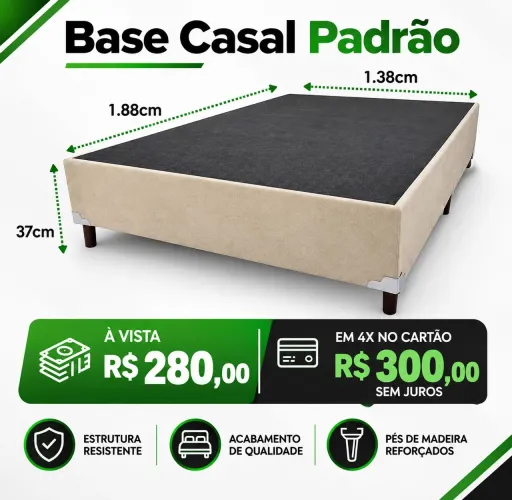 Base casal direto da fábrica