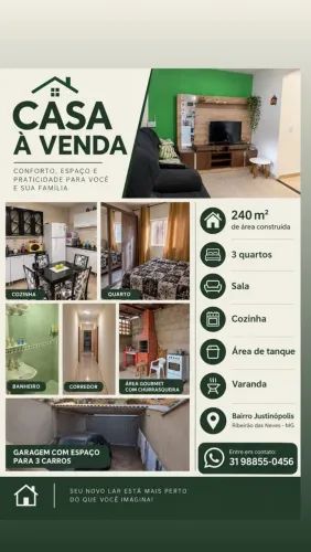Casa á venda em Justinopolis