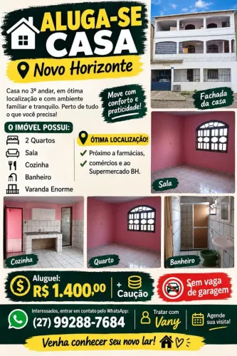 Casa para alugar em Novo Horizonte
