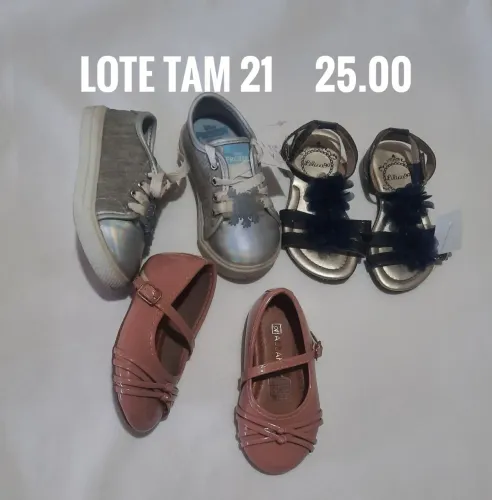 Calçados infantis lote