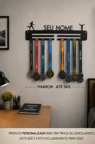 Suporte Para Medalhas Personalizavel 40cm Até 5kg