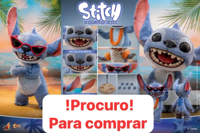 Boneco hot toys stitch Disney life size live action action figure