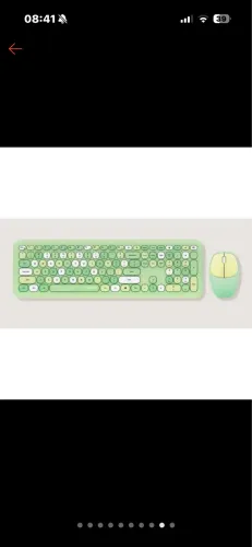 Kit teclado e mouse sem fio USB wireless Macarons Colorido MOFII Candy