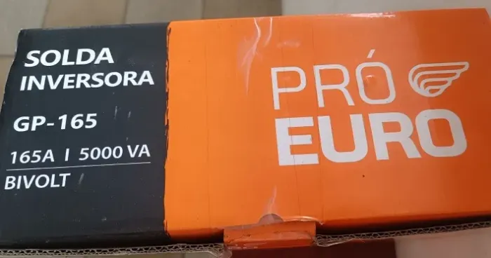 INVERSORA DE SOLDA PRÓ EURO GP-165 - 165 A - BIVOLT - NUNCA USADA