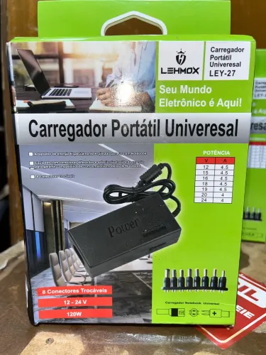 Fonte Universal Notebook Adaptador Carregador 12-24v 120w - LEHMOX LEY-27? 