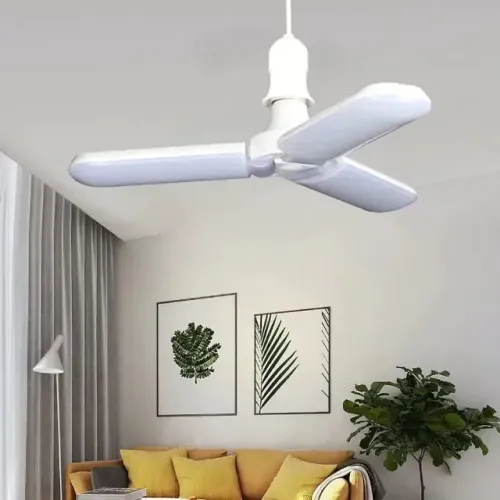 Lâmpada Led Bulbo 3 Pétalas Grande Folhas Dobrável Ajustável